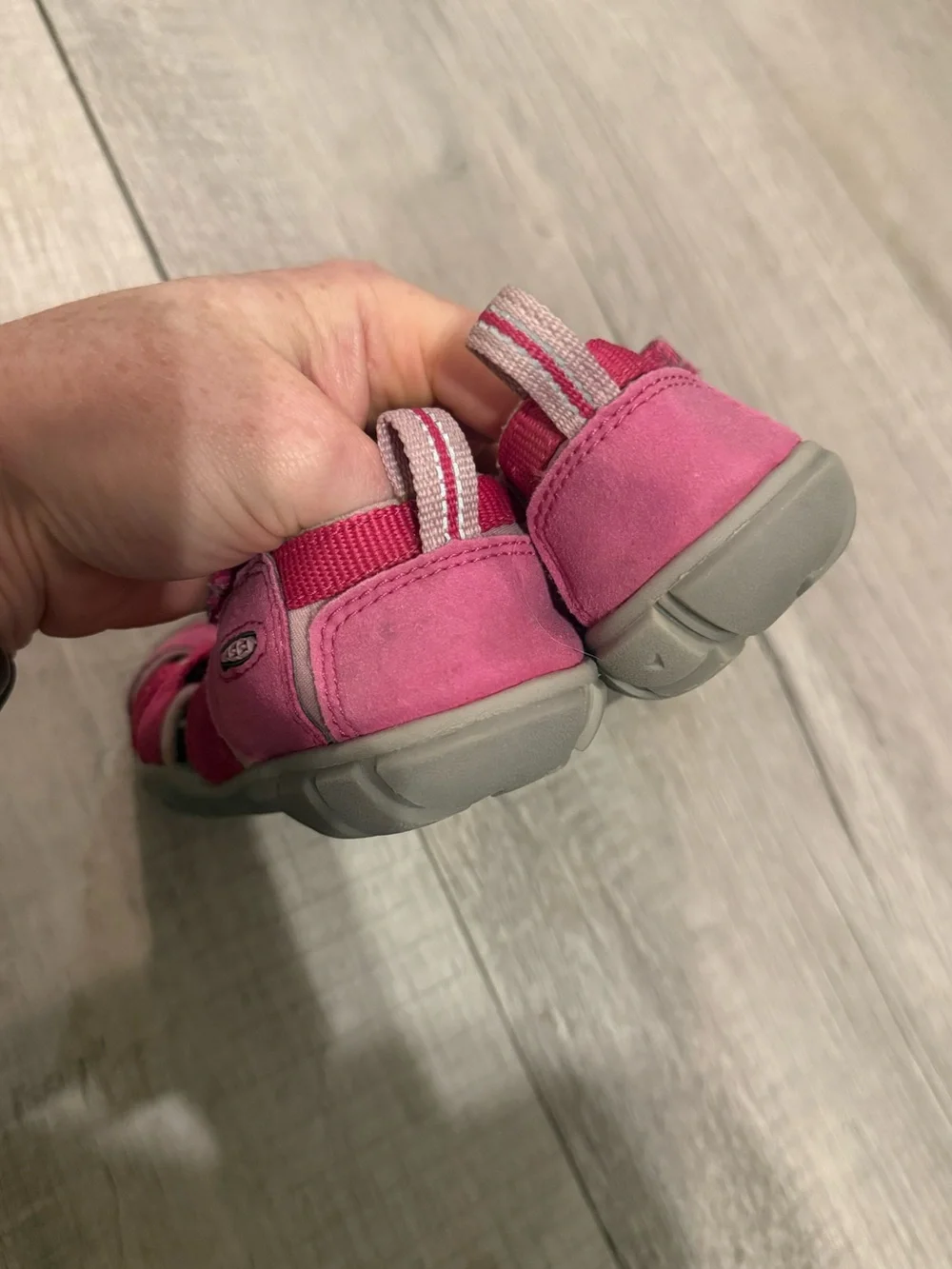 Size 10 Keen Kids Pink Hybrid Hiking Sandals